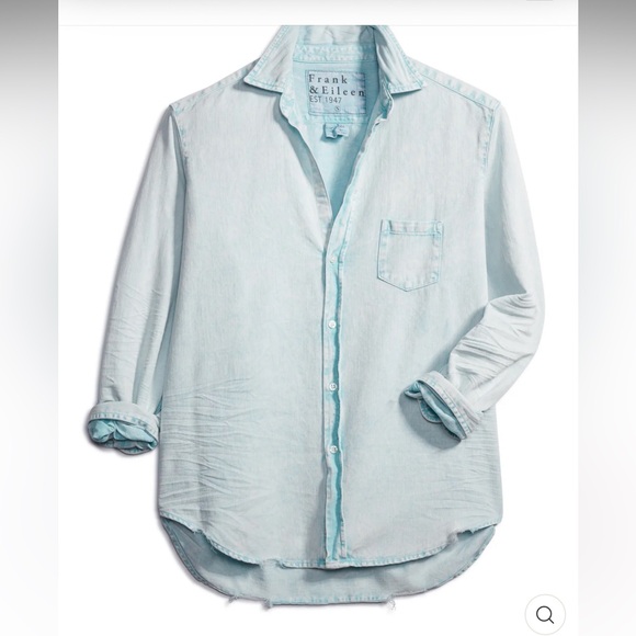 Frank & Eileen Tops - FRANK & EILEEN | Eileen Woven Button Up in Sea Foam Mineral Wash